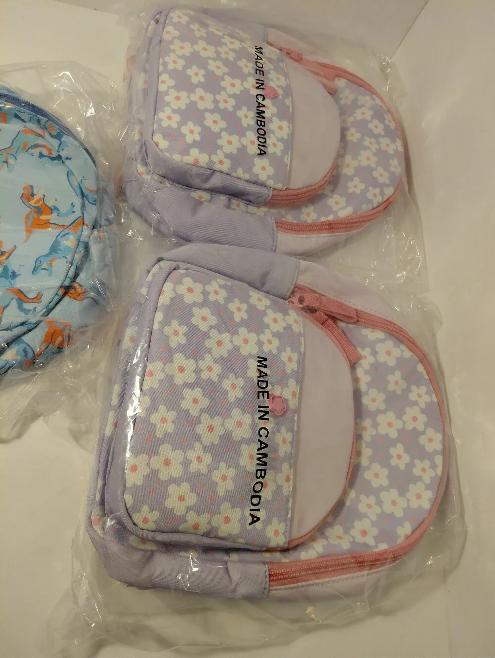 Cat And Kack Kids' Floral and Dinosaur Mini Backpacks - Set of 3